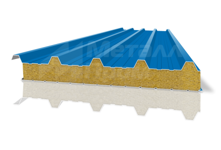 Кровельная сэндвич-панель 150 мм с минеральной ватой