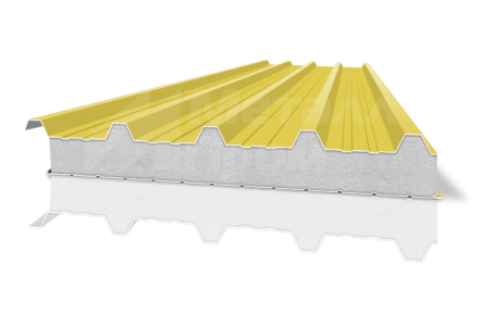 Металлическая кровельная сэндвич-панель 150 мм из пенополистирола
