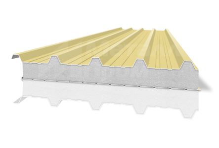 Металлическая кровельная сэндвич-панель 150 мм из пенополистирола