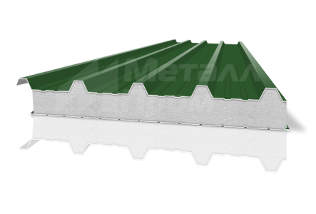 Металлическая кровельная сэндвич-панель 150 мм из пенополистирола
