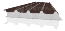 Кровельная сэндвич-панель 200 мм из пенополистирола [многослойная структура]