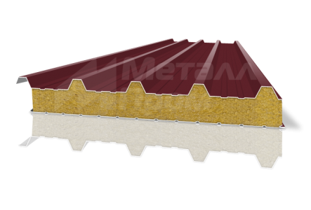 Кровельная сэндвич-панель 150 мм с минеральной ватой