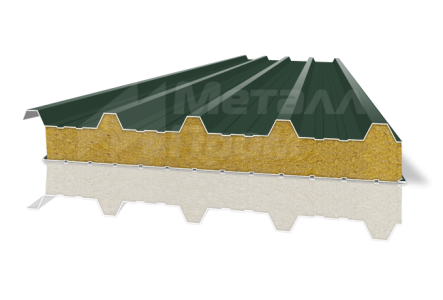 Кровельная сэндвич-панель 150 мм с минеральной ватой